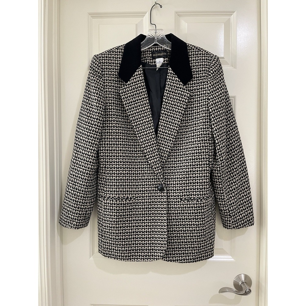 requirements‎ women wool blend blazer size 10